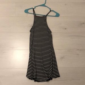 striped short dress